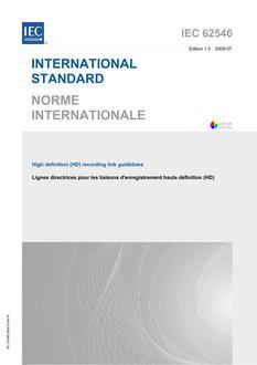 IEC 62546 Ed. 1.0 b:2009