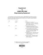 ASME BPE-2009 Supplement